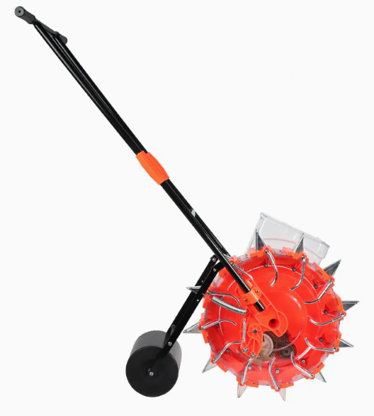 Kacang Jagung Peanut Seeder Planter Mesin Tangan Tolak Drum Benih Seeder